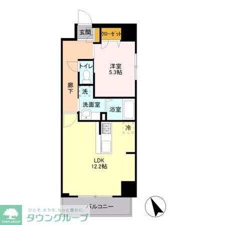 プライムコート千成の物件間取画像